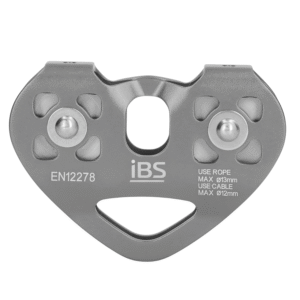 IBS Tendom Pulley Zipline Pulley 30KN Trolley Rescue Double Pulley | Heavy-Duty Aluminium Alloy