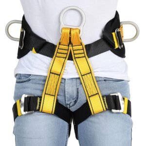 IBS Adjustable Half Body Industrial Safety Harness Belt For Construction Height Ideal For Climbing, Fall Protection